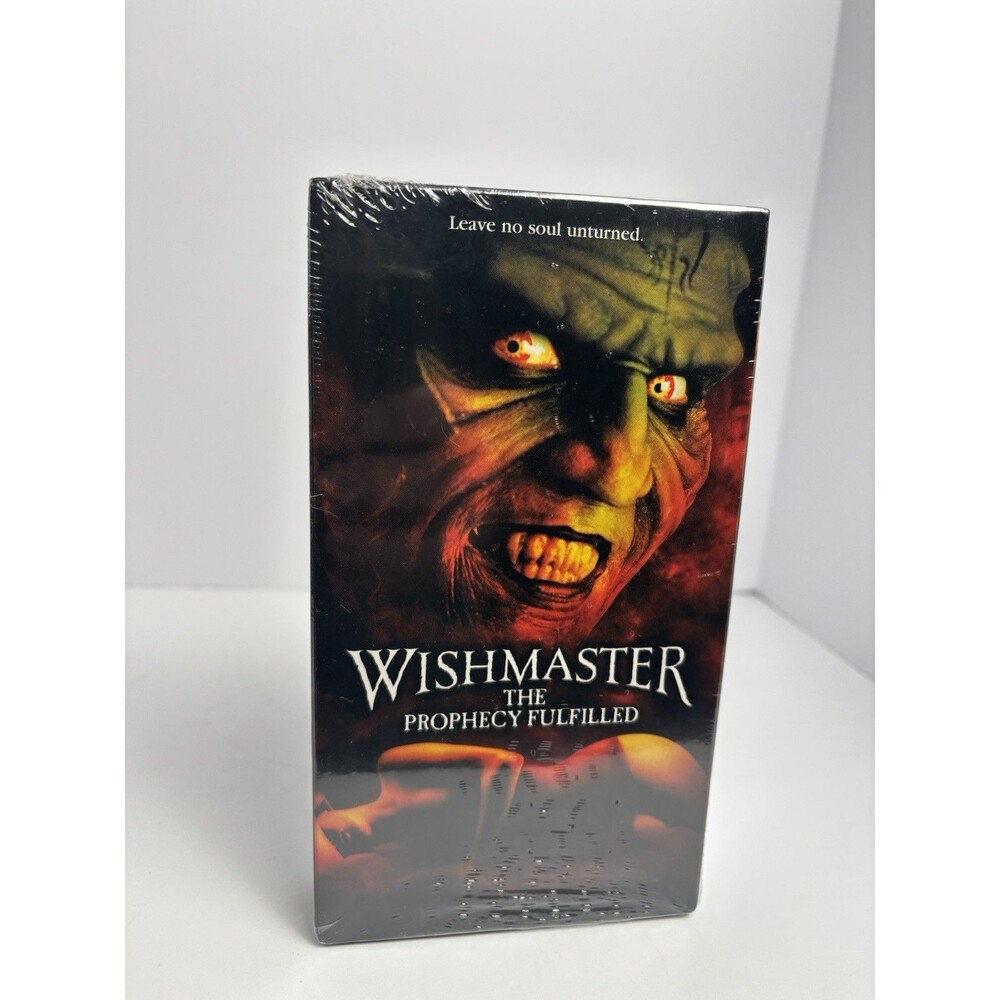 Wishmaster The Prophecy Fulfilled, VHS 2002 Cult Horror Movie Vintage *Sealed*